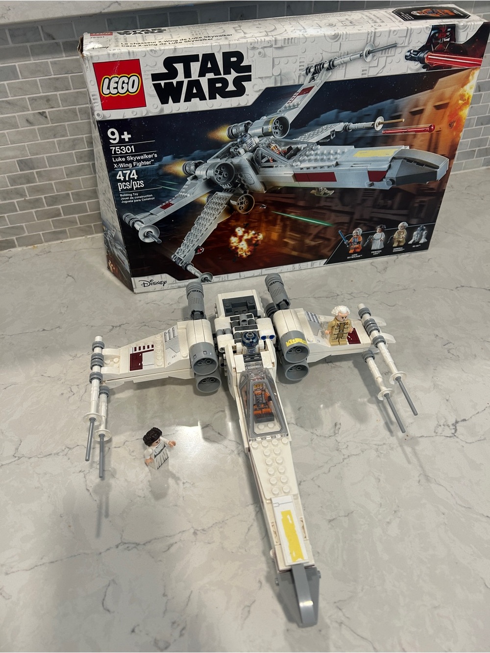 Lego Star Wars White and Gray X-Wing Fighter